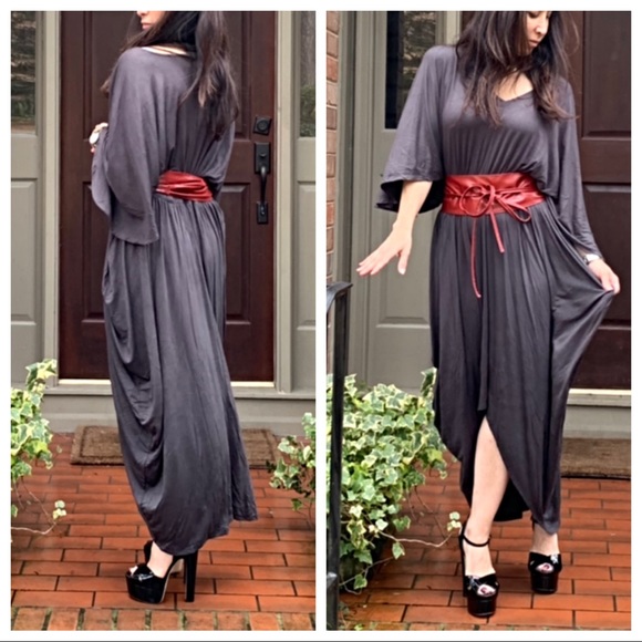 ✨LAST ONE✨Ash grey caftan dress - Picture 4 of 8